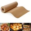 1 Roll Parchment Paper Roll for Baking Parchment Baking Paper with Serrated Cutter Roll for Cooking Air Fryer Steaming Bread