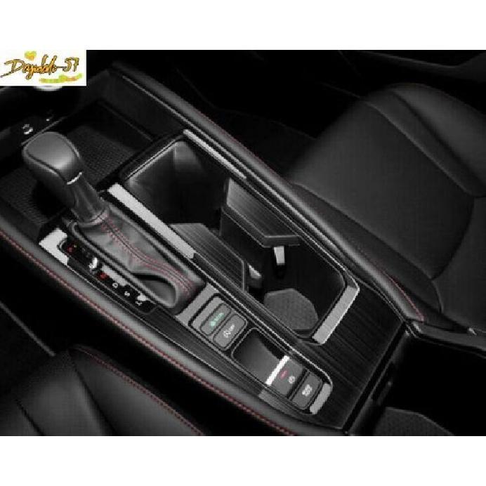 Black Steel Inner Gear Shift Panel Frame Cover Trim For Honda Accord 23-24 New
