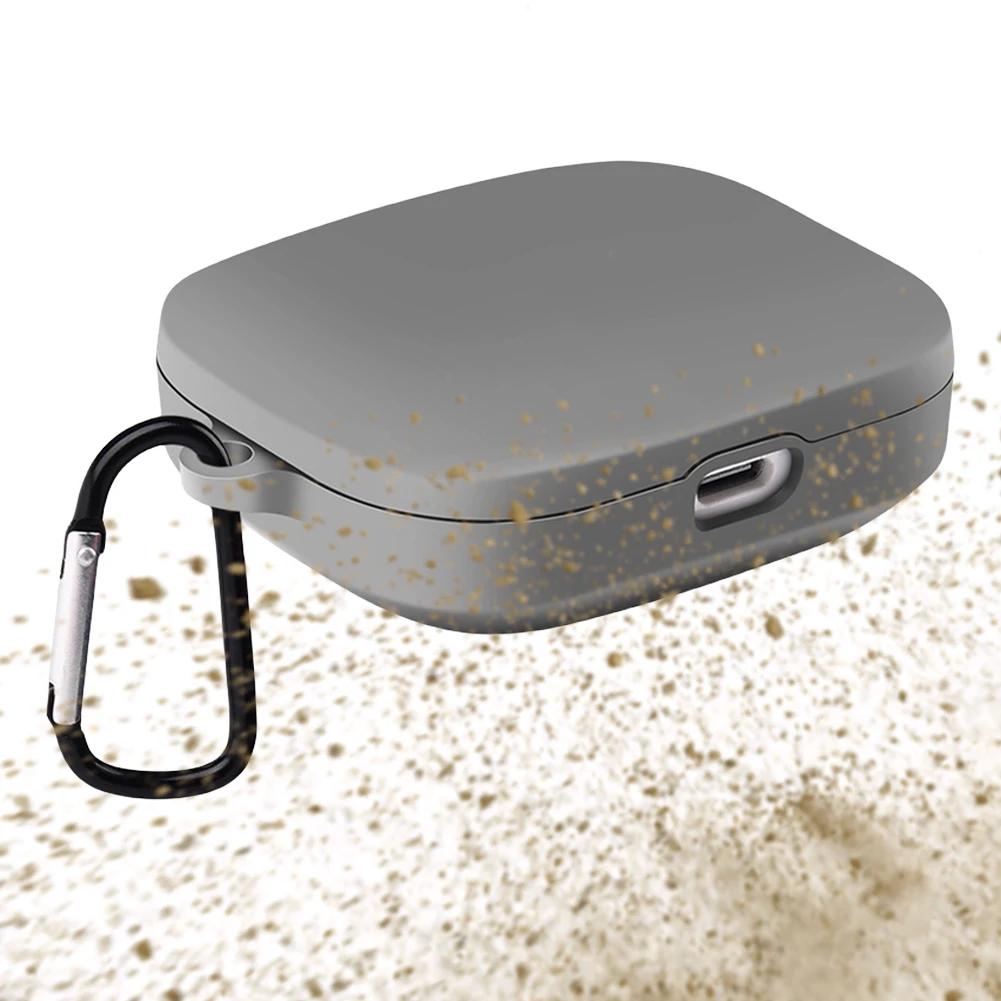 Silicone Protective Case for Redmi Buds 5 Anti-Drop Shockproof and Dustproof with Carabiner for Easy Carrying