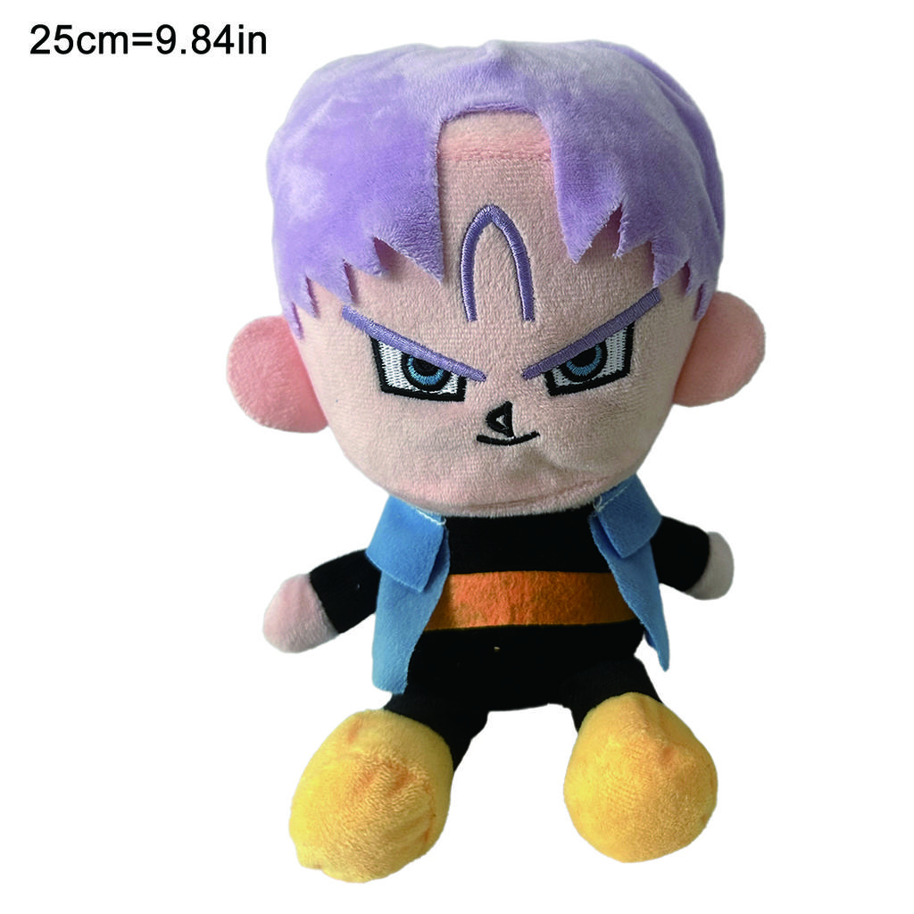 25cm Dragon Ball Plush Toy Japanese Anime Goku Vegeta Cartoon Character Doll Padding Classic Cute Beautiful Gifts For Kids Toys