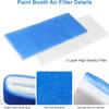 2pcs Exhaust System Paint Booth Filter Double Layer Replacement Filter Cotton  For Tent System