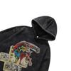 American Retro Fried Hooded Sweater Autumn And Winter Cartoon Digital Direct Injection Printing Washed Hoodie Men