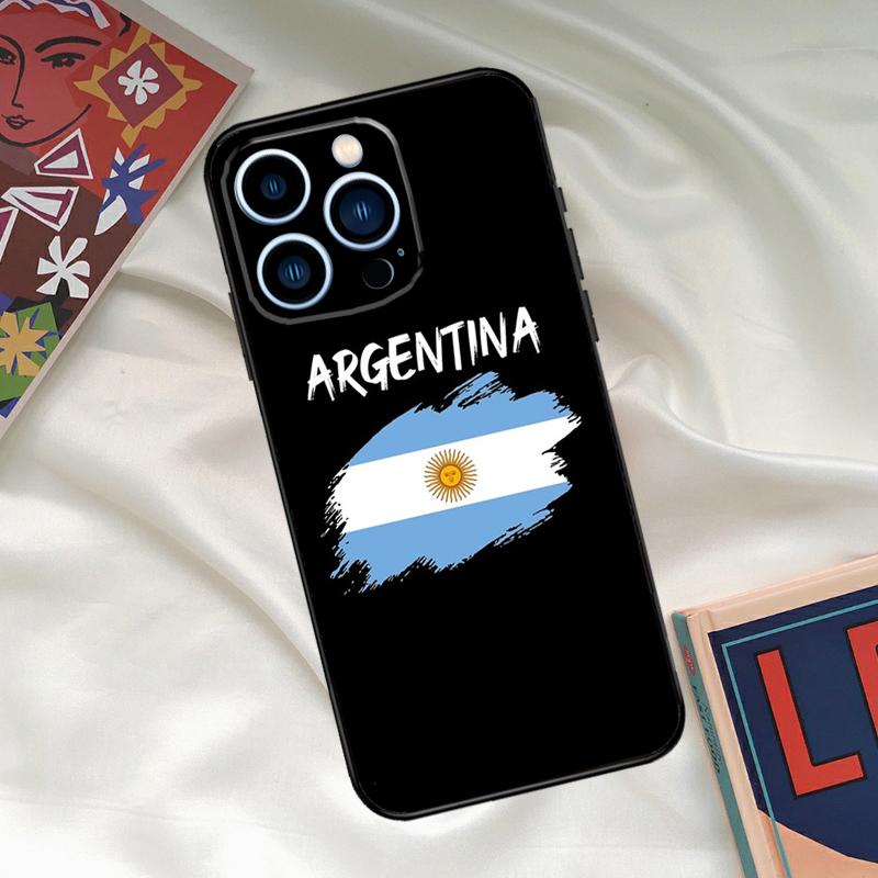 Argentina Flag Phone Case For iPhone 16 14 13 12 11 15 17 Pro Max 15 16 Plus 13 Mini 16e 17 Air Funda Cover