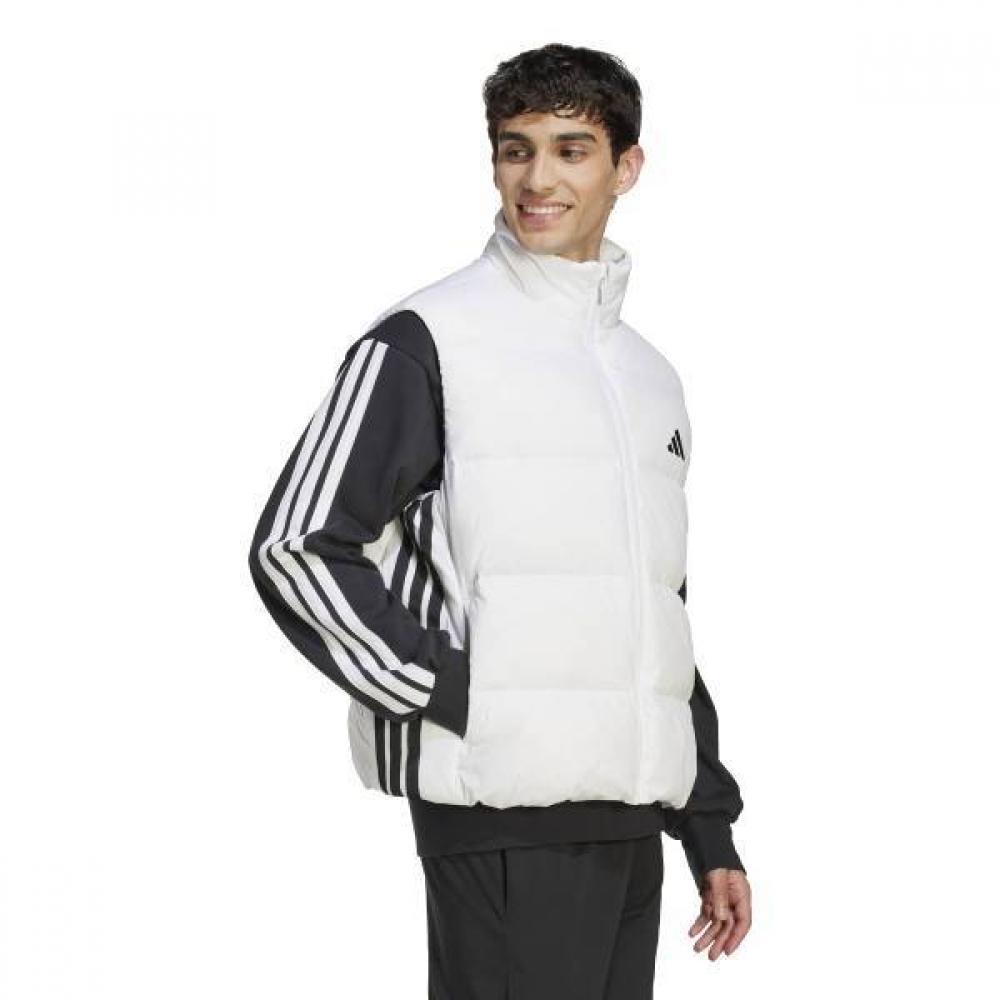 AdidaS Men S eSSential Clima Warm 3 Stripe Puffer Down veSt Jm4081 Early Winter...