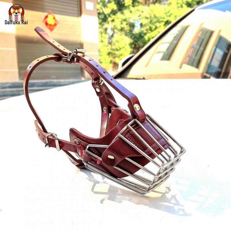 Secure Dog Muzzle: Anti-Bite & Anti-Eating Cage for Malinois, German Shepherd, Golden Retriever & Large Breeds Default