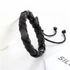 Color Woven Leather Trend Bracelet, Simple Style Men And Women Couple Bracelet, Personalized Versatile Student Hand Rope