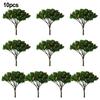 10-pcs 5cm Building Model Trees Train Railroad  Landscape Layout Roadway For DIY Landscapes To Create A More Natural Look