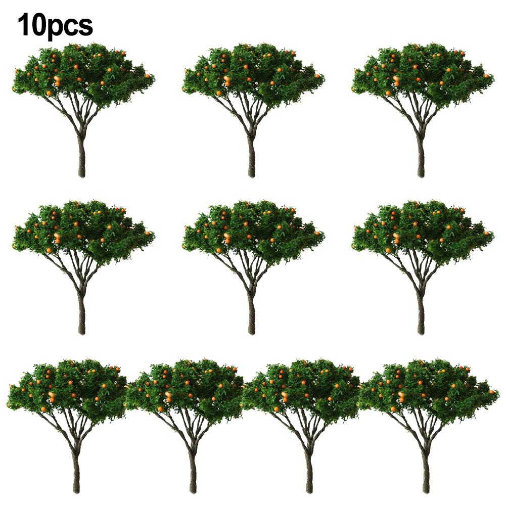 10-pcs 5cm Building Model Trees Train Railroad  Landscape Layout Roadway For DIY Landscapes To Create A More Natural Look