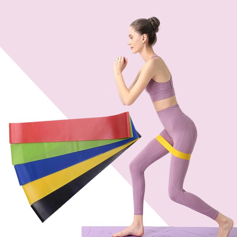 2023 New Portable Fitness Workout Equipment Rubber Resistance Bands Yoga Gym Elastic Gum Strength Pilates Women Weight Sports