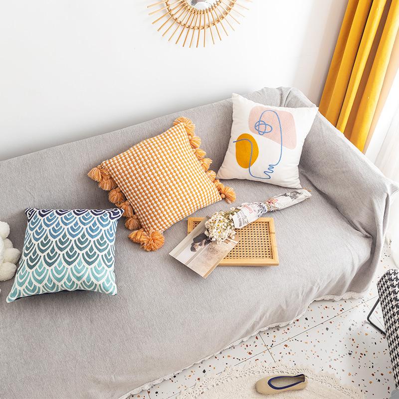 Подушка для дивана из чистого хлопка на все сезоны — фото 7