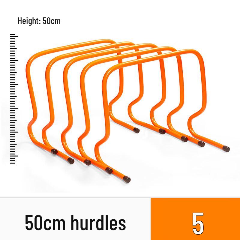 

50cm Sports Training Agility Hurdles & Markers Set (5 Pcs)