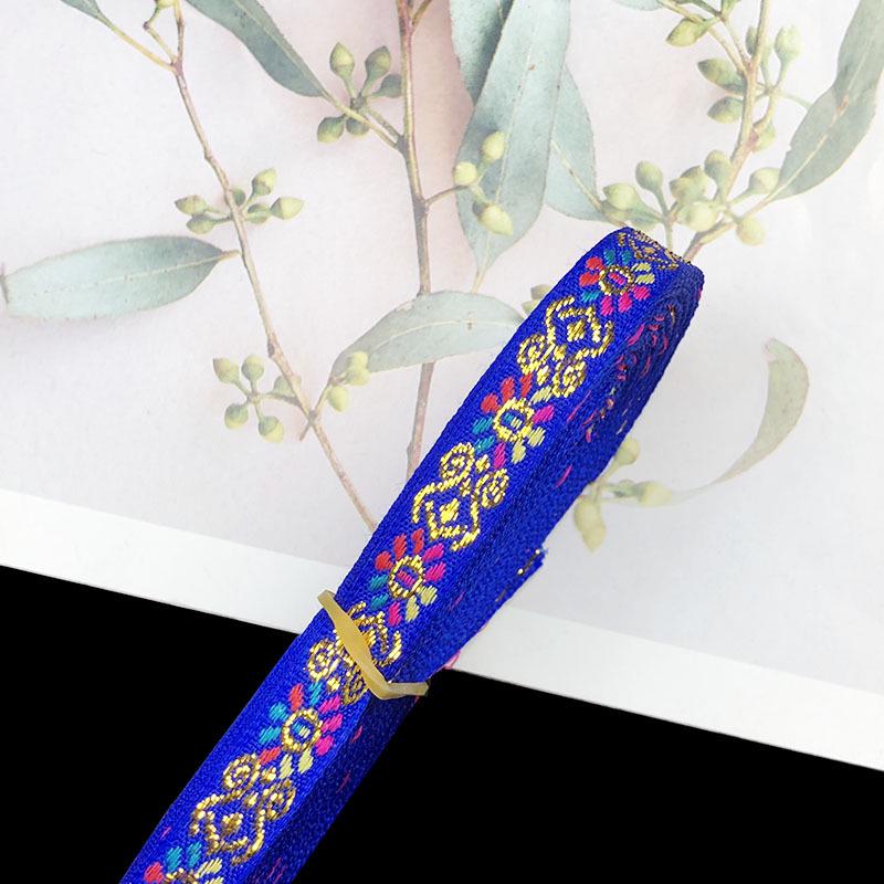1cm Ethnic Embroidery Lace Trim for Dance Costume and Clothing Accessories