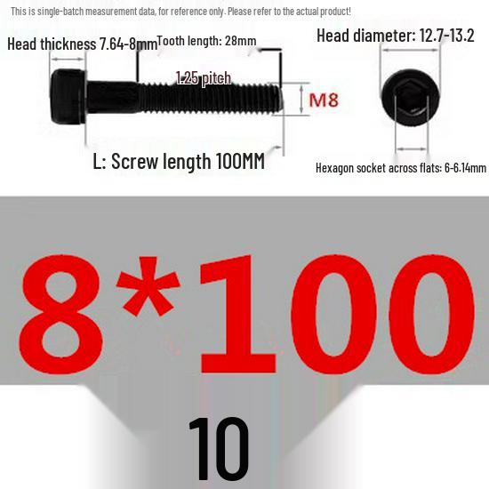 High-Strength Grade 12.9 Internal Hex Head Screws M1.4-M20