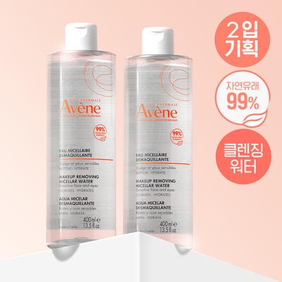 Avene Micellair Reinigingswater 400ml (2-pack, 800ml totaal)