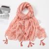 Printed Autumn And Winter Soft Linen Cotton Scarf Shawls Women Fashion Long Floral Tassel Scarfs Scarves Foulard Hijab 180*90Cm