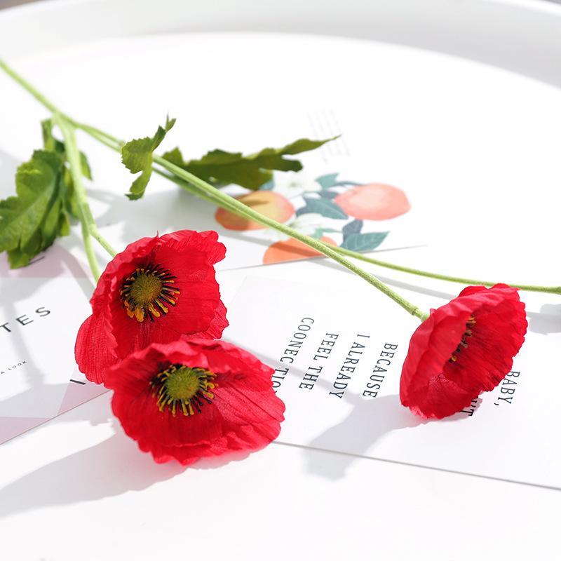 

Искусственный цветок мак Юй Мэй искусственный цветок имитация растения свадебное украшение дома горшечная цветочная композиция зеленое растение