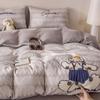 Class A Pure Cotton Bed, Cotton Double Yarn Children'S Cartoon Bed Sheet Quilt Cover Bed Hat Dormitory