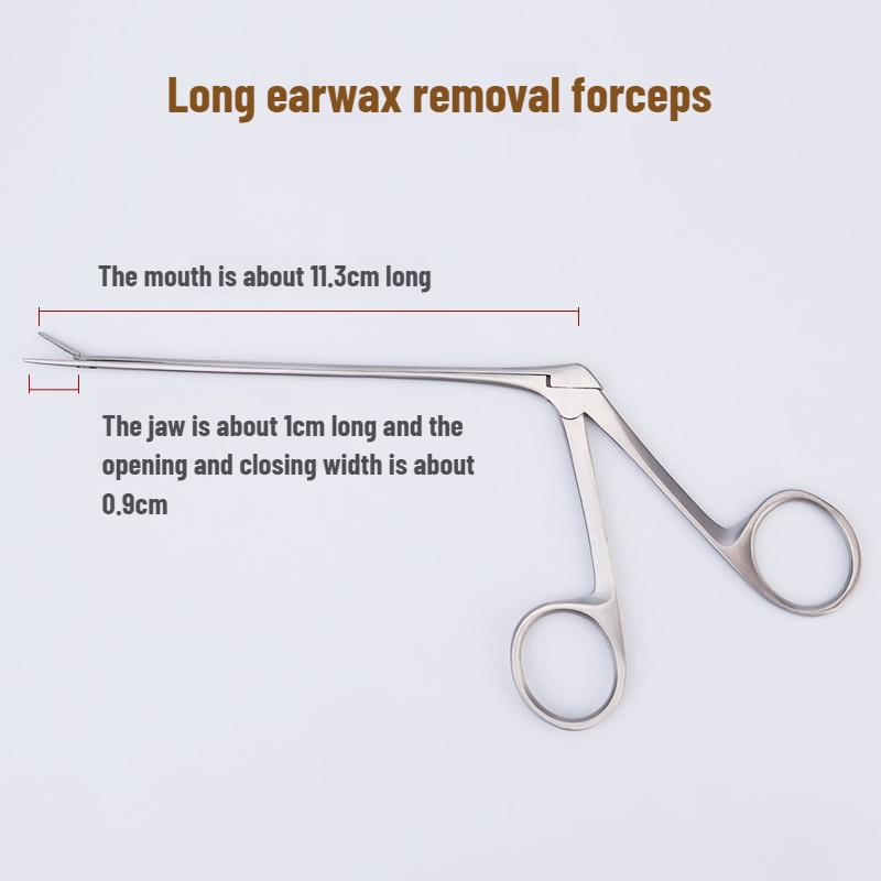New Ear Nose Cleaner Pliers Pick Endoscope Earwax Remover Veterinary Forceps Tweezer Short Forceps