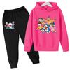 Kids Autumn Winter Clothes Hoodie Cartoon Long Sleeves Sportswear Coat+Pants 2P Boy Girl Toddler 3-12Yrs Leisure Top Fashion Set