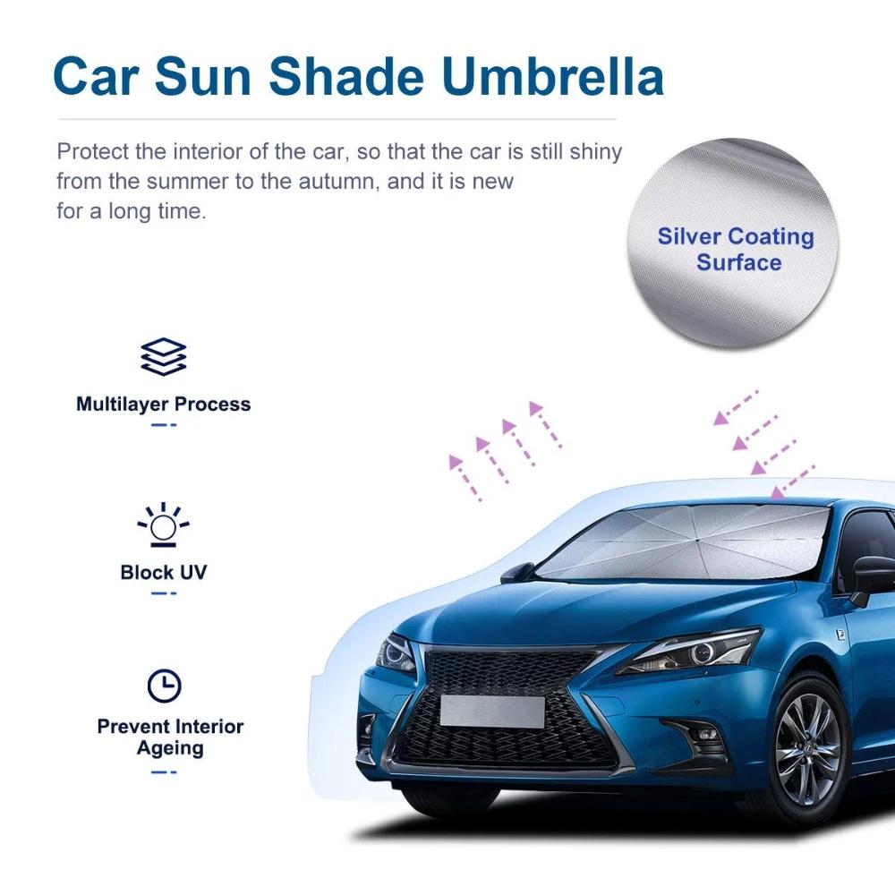 Car Windshield Sun Shade Umbrella Front Windscreen Sun Shade Protector Auto Sun Shield Cover Thermal Insulation sunshade