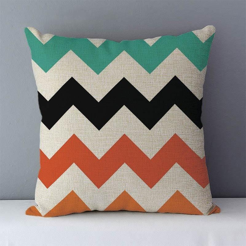 Quality Cozy Popular Geometric Couch Cushion Cover Home Decorative Pillows 45X45Cm For Bed Seat Back Cushions Bedding Pillowcase