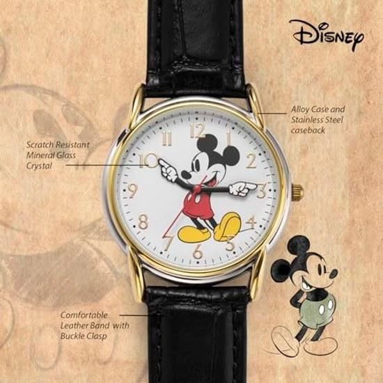 Disney Women S Mickey Mouse Quartz Metal Watch Color Black ( Model W002755 )