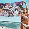 1pc Re Zero Rem Ram Emilia Summer Beach Towel Microfiber Quick Dry Anime Bath Towel For Pool Travel Otaku Fans Gift