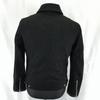 RUPERT EDGE Riders Style Wool Pea Coat Men M Black Blouson Outerwear Jumper Short Length Double Zip(USED)