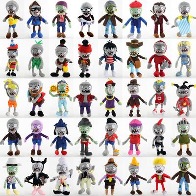 39 Stylów 22-30cm Rośliny kontra Zombie Cosplay Pluszowe Zabawki PVZ Czapki Kaczka Pirat Zombie Pluszowa Wypchana Zabawka Lalka dla Dzieci Prezent dla Dzieci