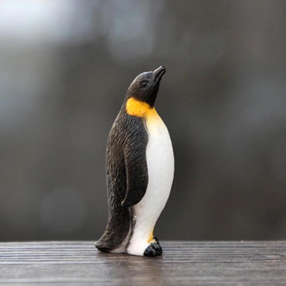 Resin Iceberg Penguin Craft Model Winter Figurine Miniature Micro Landscape Fairy Garden Handmade Ornament