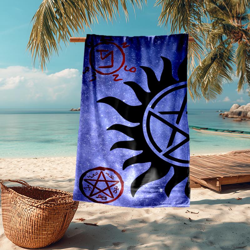 Supernatural Fashion Beach Towel: Ideal for Summer Adventures Soft, absorbent and quick drying suitable for swimming and bathing