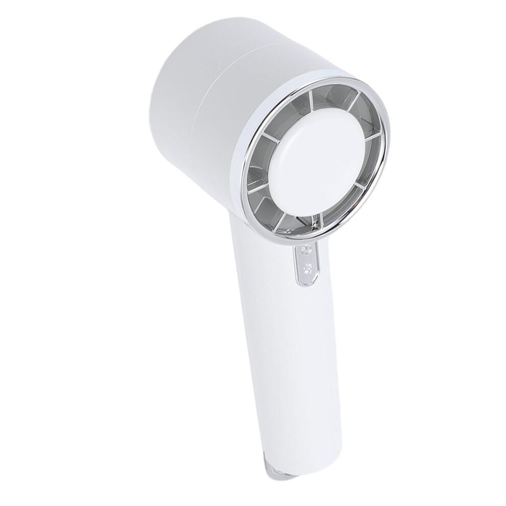 Portable Handheld Fan 5 Speeds 1200mAh White Outdoor Desktop