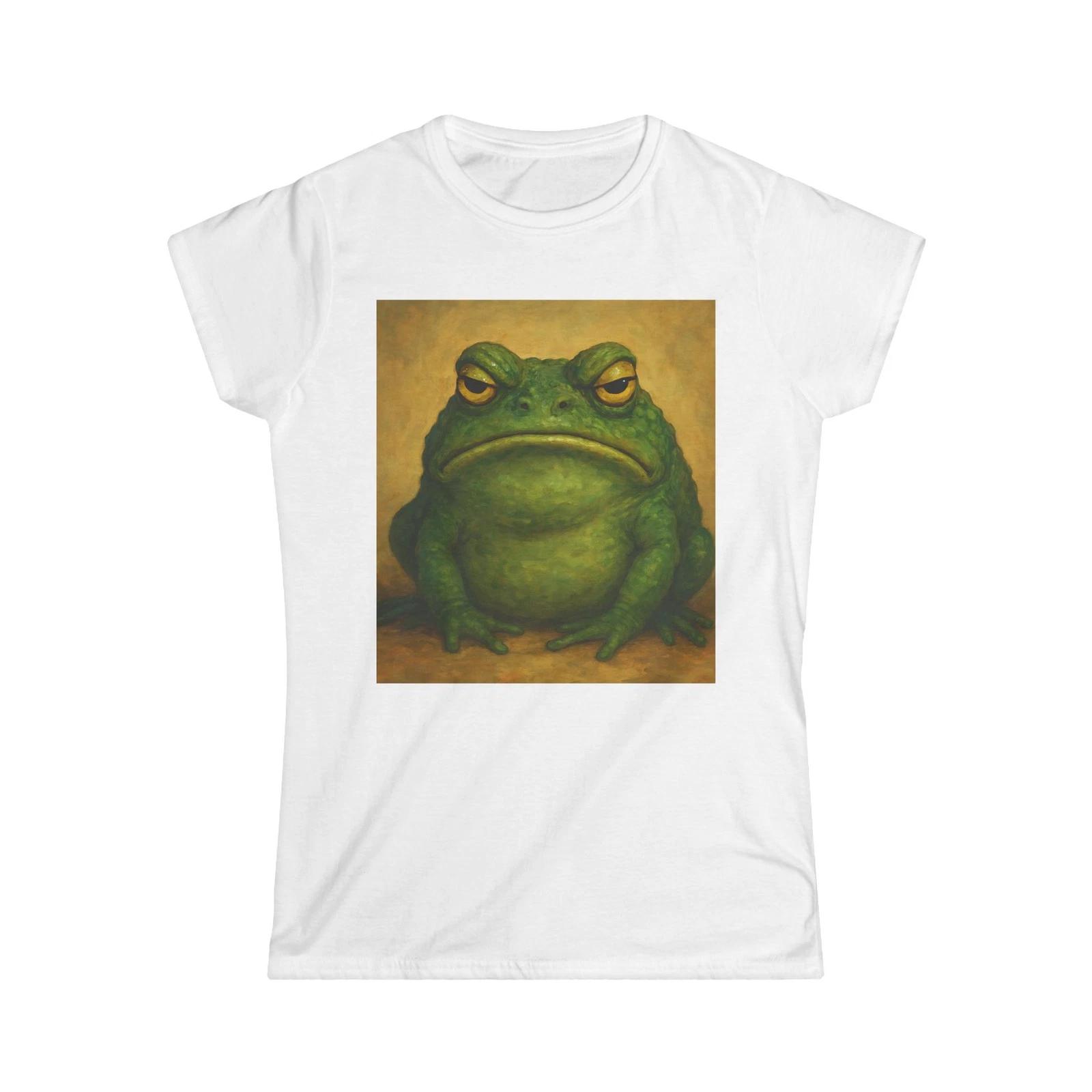 

Funny Frog Print Women s Softstyle Tee, Graphic T-Shirt, Casual Wear, Gift [...] 2XL