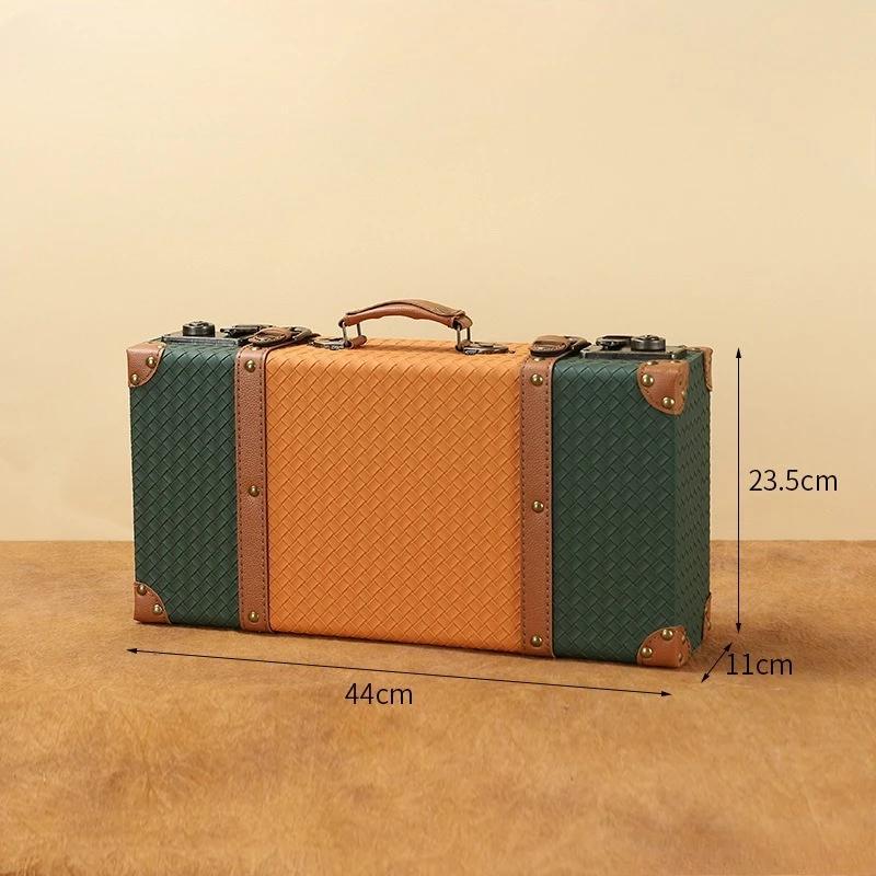 

Розкішна скандинавська валіза Дерево Шкірза Коробка для зберігання ювелірних виробів Великий органайзер Кейс Ідеї подарунків для прикрас Презентація