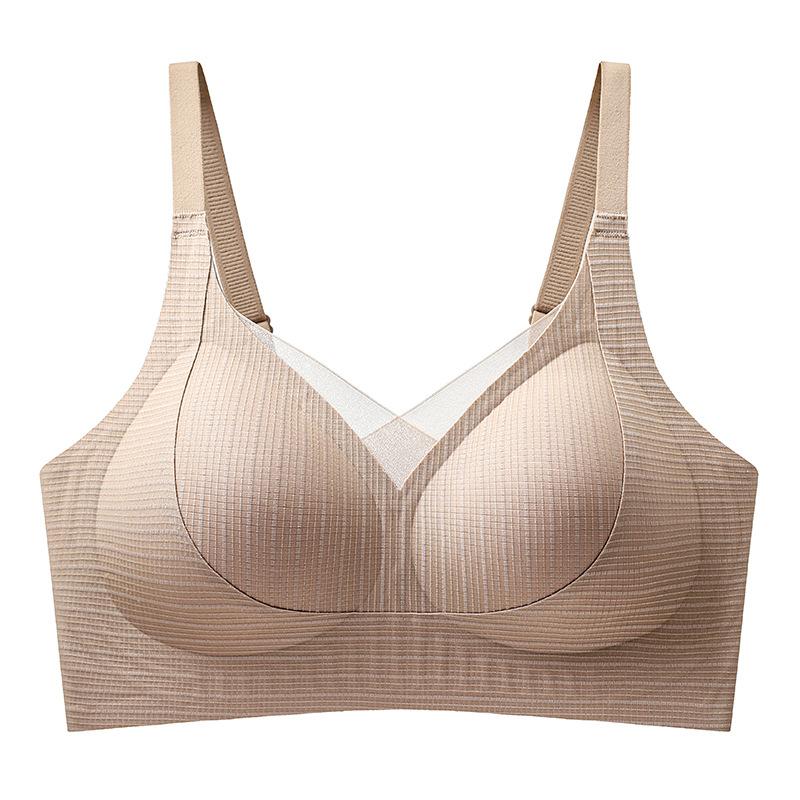 

Tiras new seamless steel ring soft support anti-sagging bra cover m 34/75abc (recommended 40-52.5kg ) света кофе