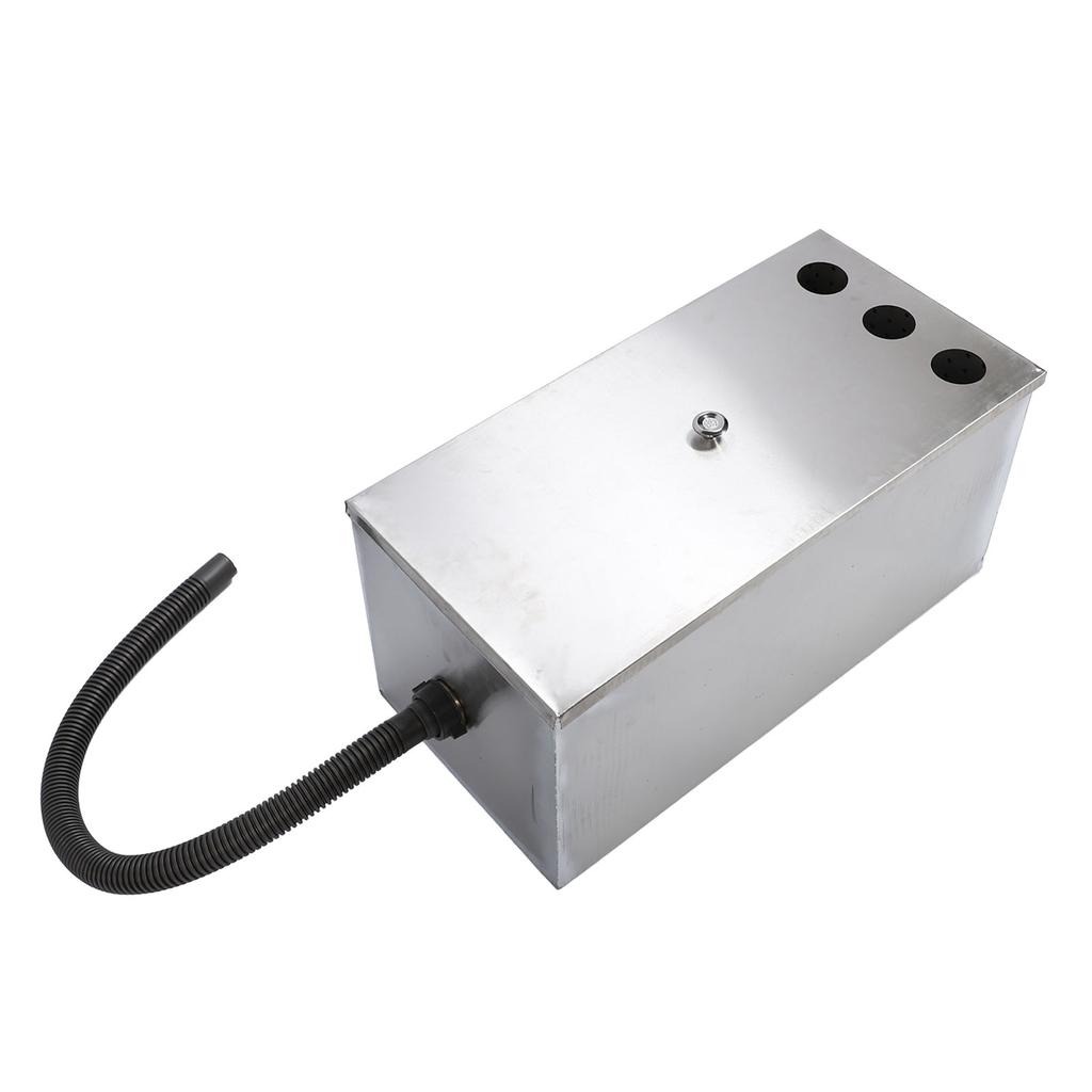 Komercyjny separator tłuszczu z wlotem górnym 23,62x11,81x11,61 cala Stal nierdzewna Woda z olejem odpadowym