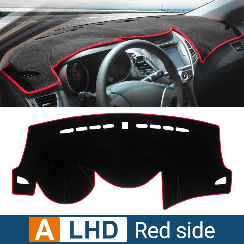 

Для Hyundai Elantra MD UD 2011 2012 2013 2014 2015 Крышка приборной панели автомобиля, защищающая от света, солнцезащитный козырек, коврики с защитой от ультрафиолета, нескользящие коврики