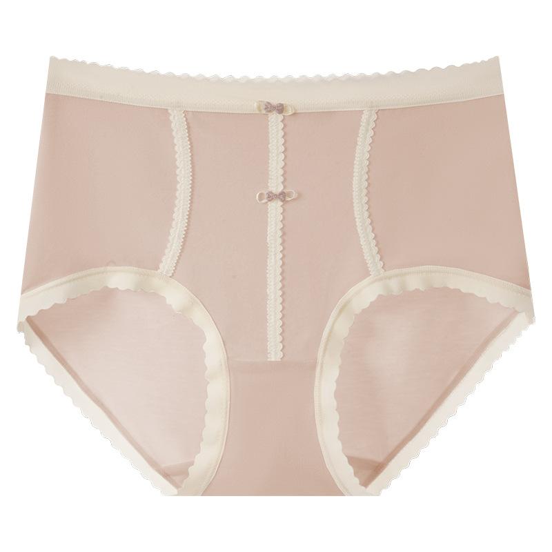 Ladies in Autumn and Winter Brushed Hair Wrapped Hip No Mark High Waist Triangle Briefs