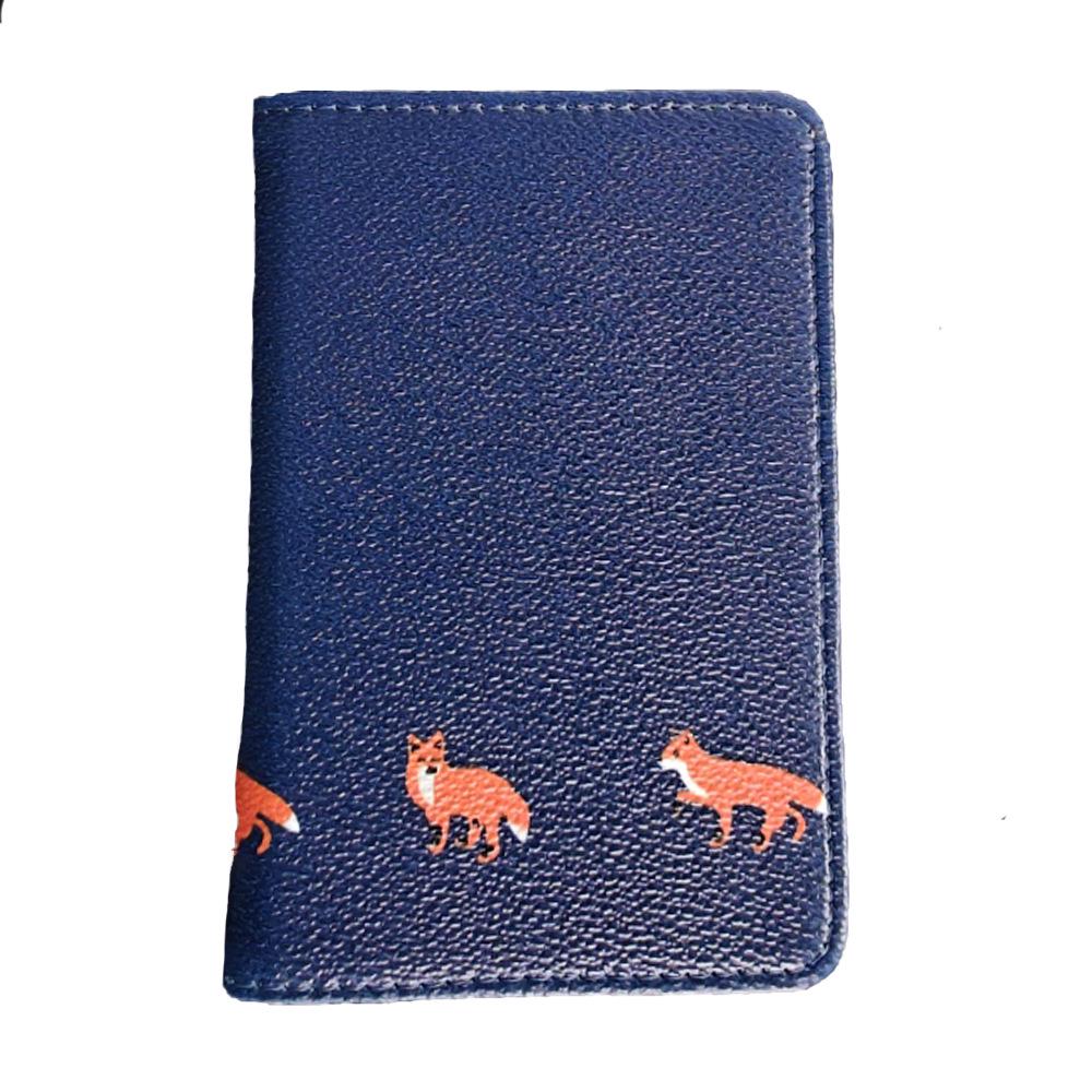 Stylish PU Leather Passport and Card Holder - Compact Travel Document Bag