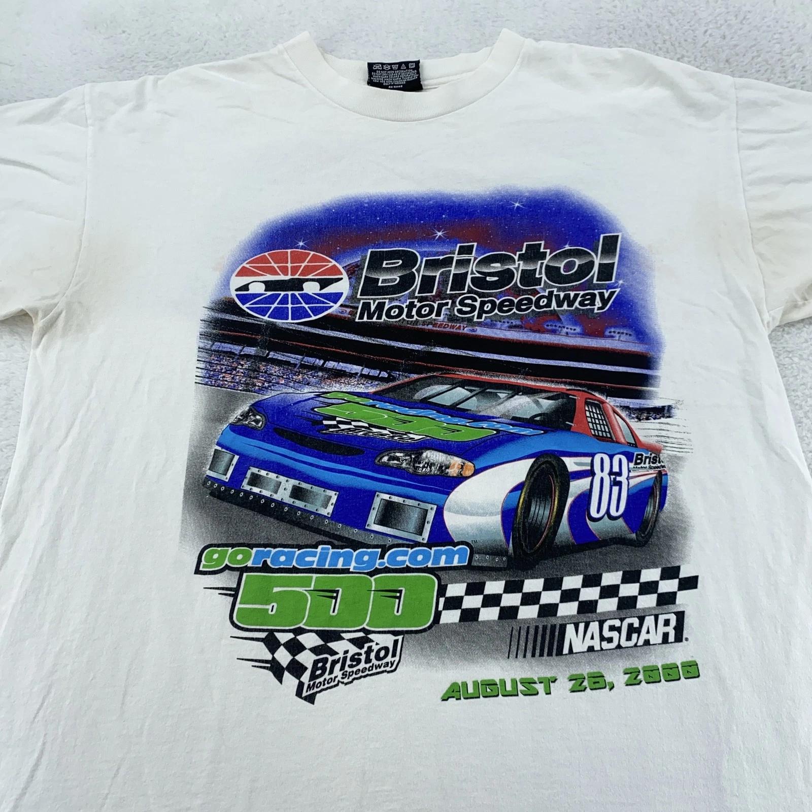 Vintage Bristol Motor Speedway T-Shirt Large Mens NASCAR 500 Race Tee 2000 3XL