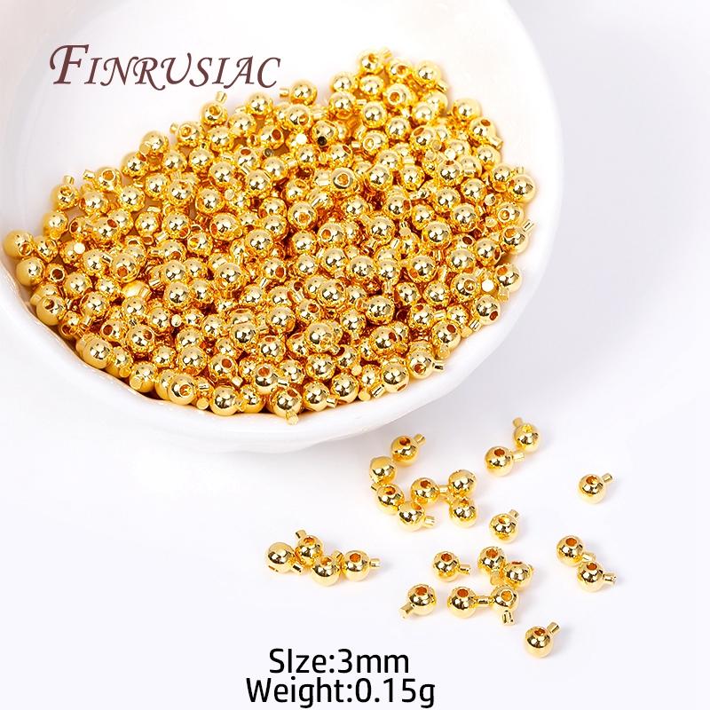 Supplies For Jewellery 18K Gold Plated Ball End Cap for Memory Wire, Positioning Clasp For DIY Jewelry Making Accessories