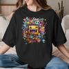 T-shirt Unisex Unisex Runner Geometry Dash Gioco Divertente 100% Cotone Magliette Manica Corta Geometric Dash T-shirt Girocollo Abbigliamento Estate