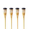 Bamboo LED Solar Flame Torch Light for Outdoor Garden and Lawn