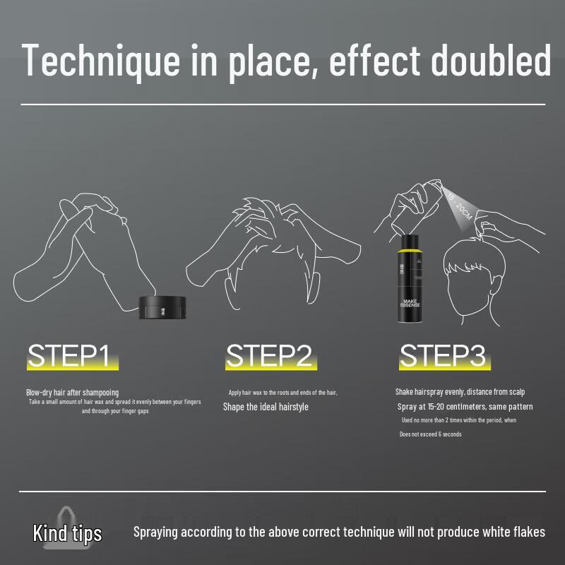 Liran Men's Hair Styling Spray & Clay Set