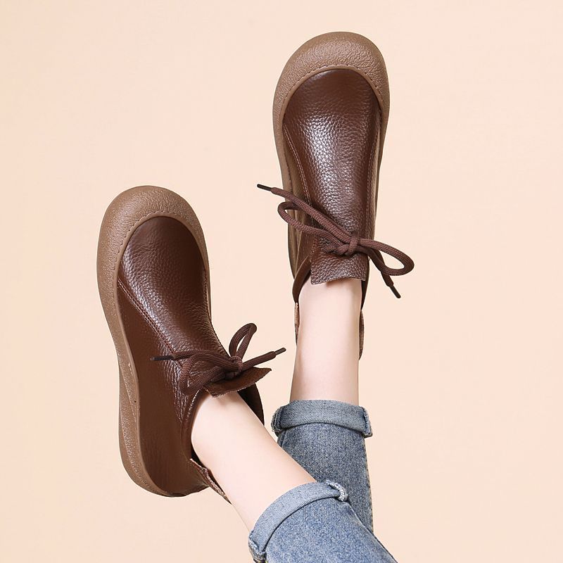 Retro thick-soled Martin boots women's soft-soled round-headed ugly cute single boots 2025 autumn new versatile casual mother short boots