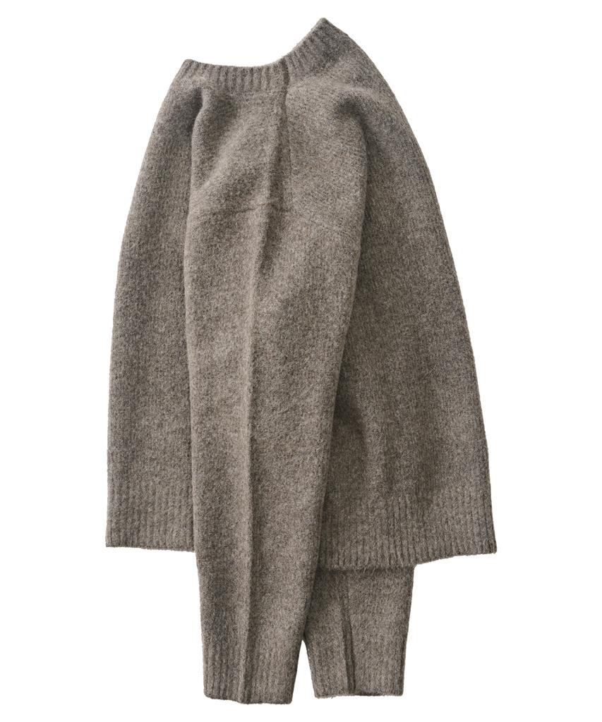 ANALOG MOOD Daily Angora Round Knit (Mocha)