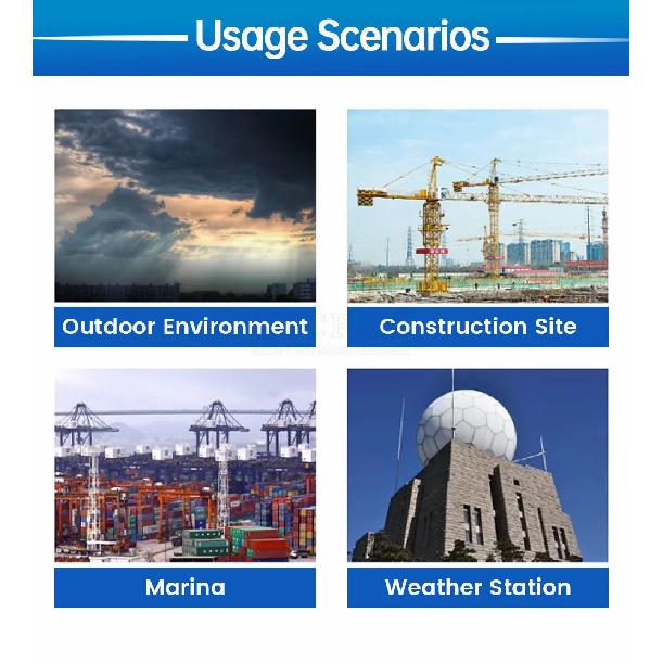 0-30m/s Aluminium Alloy Wind Speed Sensor Weather Station Detector 3 Cup Anemometer Sensors Pulse RS485 Output 4-20mA 0-5V 0-10V