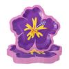 10Pcs Hibiscus Flower Pattern Hibiscus Paper Plates Disposable Dessert Plates  Spring Party Supplies