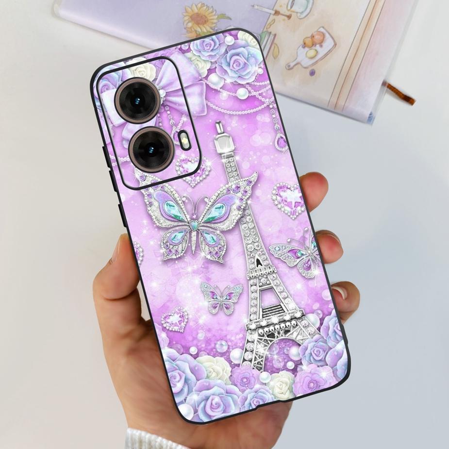 For Motorola Moto G85 Case New Fashion Painted Cover 6.67'' Soft Silicone Phone Case For Moto G85 G 85 MotoG85 Back Cover Bumper