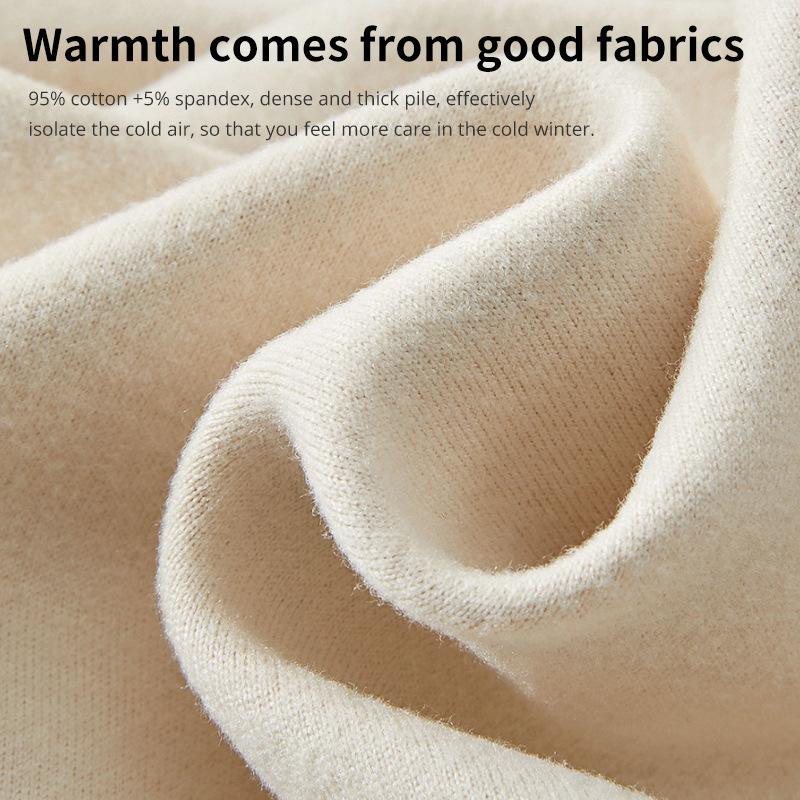 Gepolstertes und verdicktes Thermounterwäsche-Set für Herren, wärmendes Hemd, große Größe, Winter- und Herbstkleidung und Hosen-Set